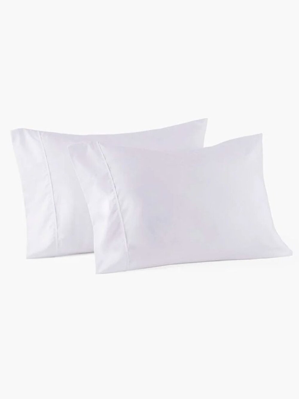 4 Peach Skin Sheets Classic White Pillowcases